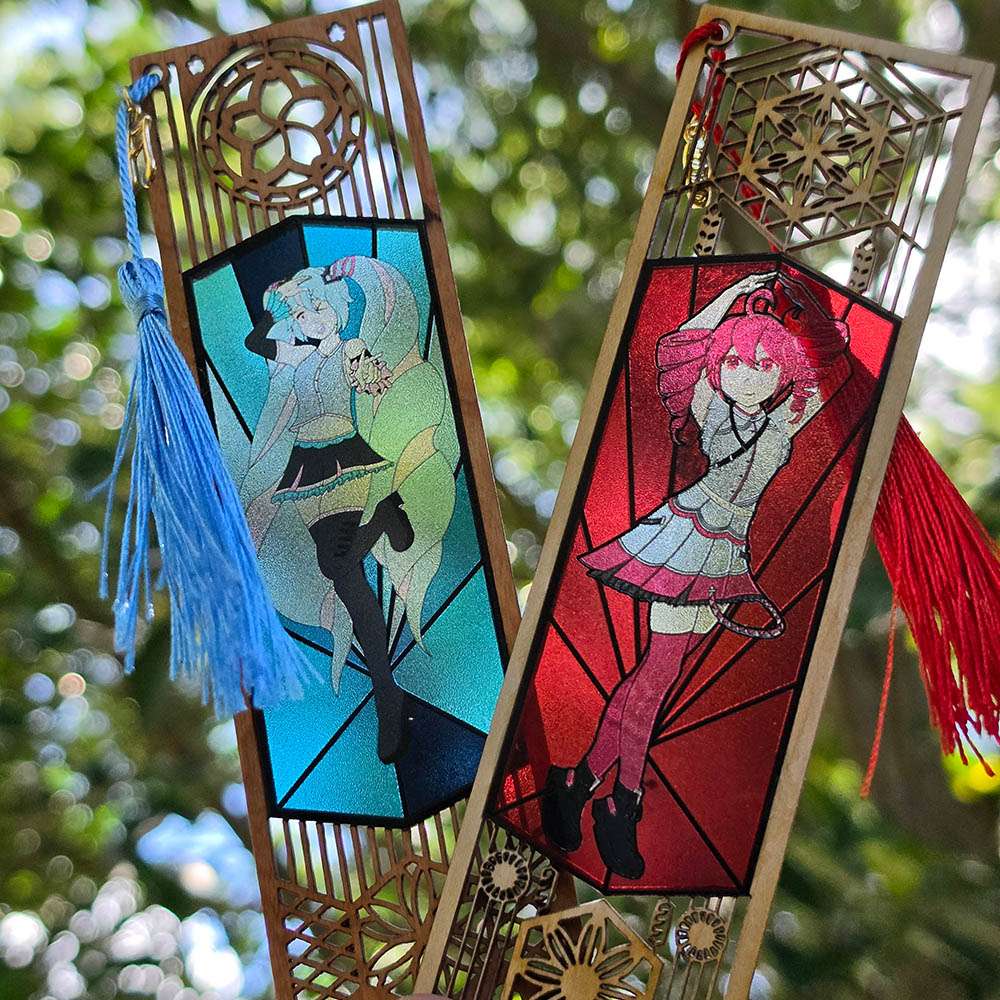 Book Idols: Voice Mark Stained Glass Bookmark Set 1 3 Bookaloid 4